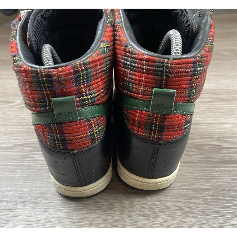 Nike Women's Dunk Sky Hi London Hidden Wedge Sneakers 598216-001 Red Plaid Sz 10 - Picture 4 of 13